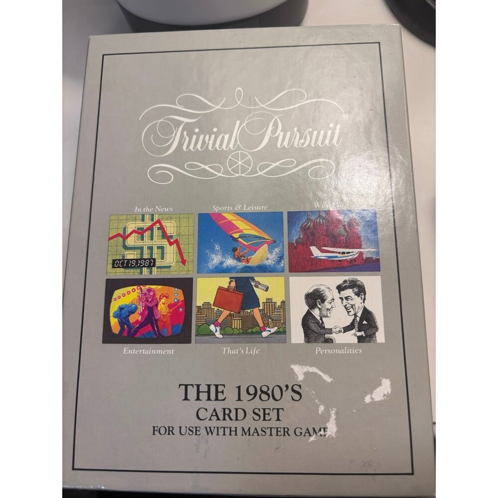 Trivia pursuit expansion pack 1980s